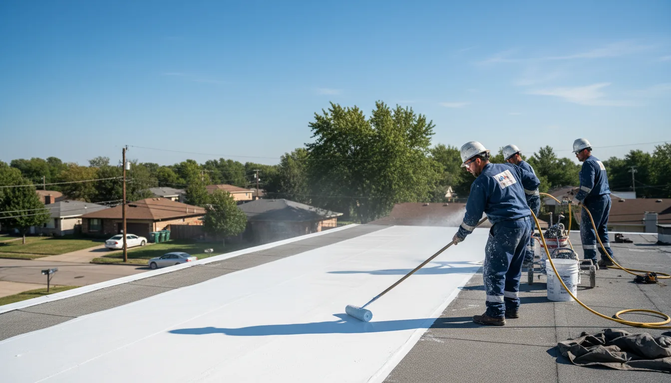 Commercial roof coating in Galena, IL near me